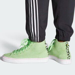 Adidas Nizza Hi RF Shoes Green Na-Kel Smith NWT Leopard Print